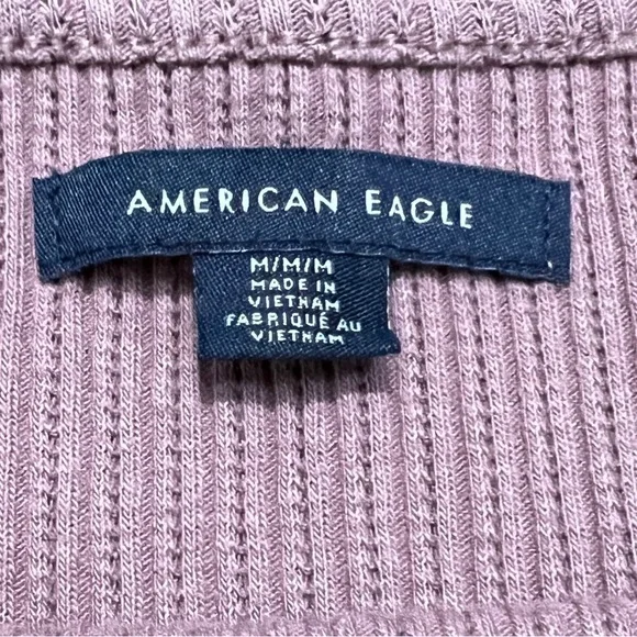 American Eagle Purple Cropped Tank Top Size Medium - Picture 3 of 7